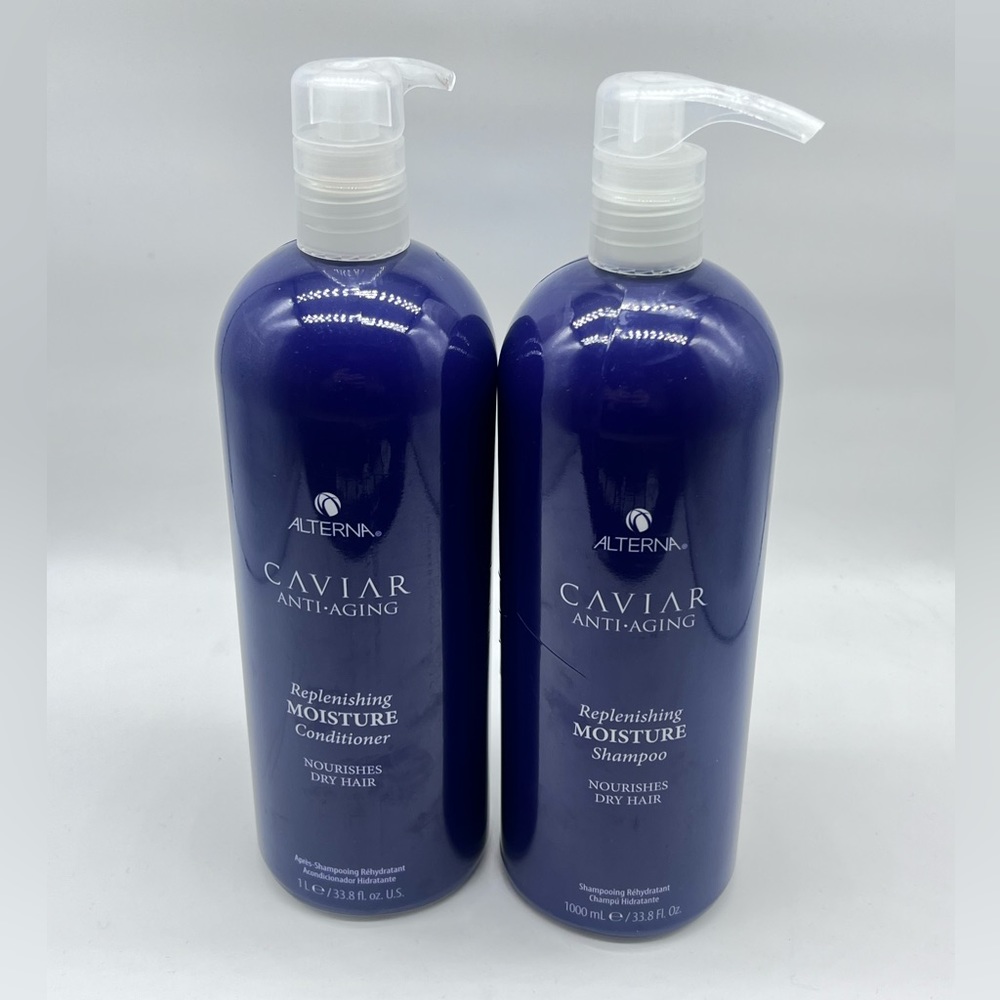Alterna Caviar Anti-Aging Replenishing Moisture Shampoo & Conditioner 33.8 fl oz